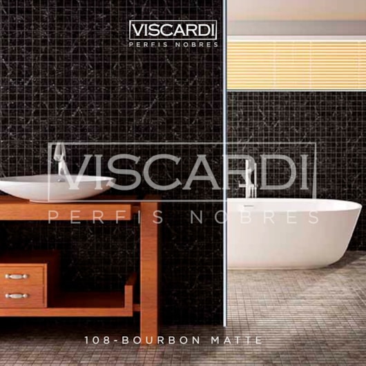 Acabamento P/ Parede Bourbon 108 Cromado Matte Alumínio Anodizado Viscardi - Imagem principal - e97a75ee-d68c-4bc1-9a5c-978595279ad0