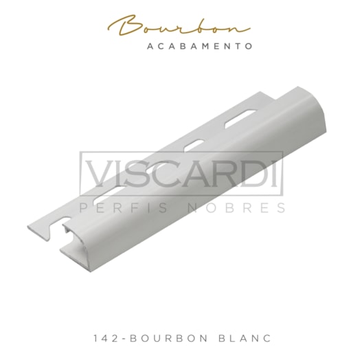 Acabamento P/ Parede Bourbon 142 Blanc Brilho Pintura Eletrostática Viscardi - Imagem principal - 5b5f1952-a8ca-499d-9375-efbee4483365