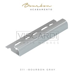 Acabamento P/ Parede Bourbon 311 Gray Pintura Eletrostática Viscardi