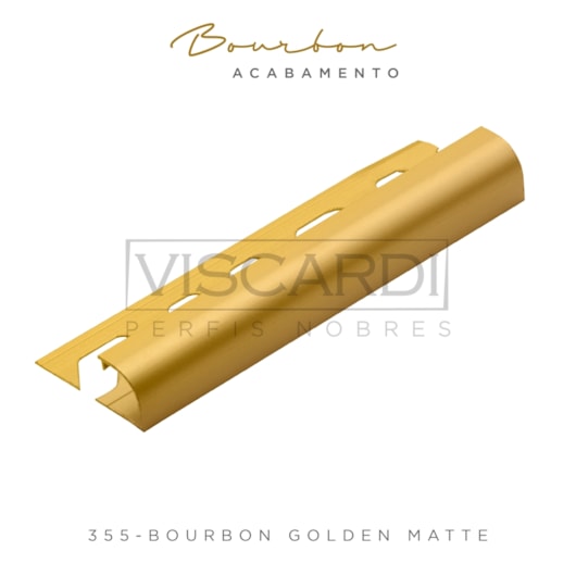 Acabamento P/ Parede Bourbon 355 Golden Matte Alumínio Anodizado Viscardi - Imagem principal - 1edb71a0-06f9-41a9-8544-96e7dc609f7d