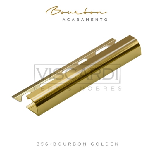 Acabamento P/ Parede Bourbon 356 Golden Alumínio Anodizado Viscardi - Imagem principal - 5fa3eecf-ee84-4b80-bc58-9cca30e480e9