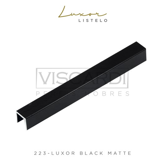 Acabamento P/ Parede Luxor 223 Black Matte Alumínio Anodizado Viscardi - Imagem principal - ad49c77b-2738-43bb-adf4-d634c1c9a7b7