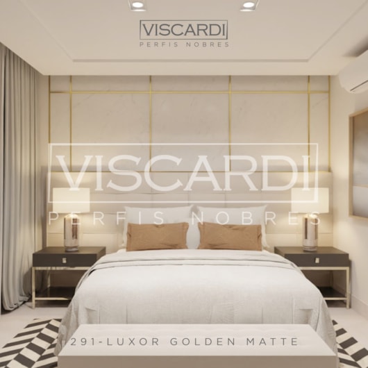 Acabamento P/ Parede Luxor 291 Golden Matte Alumínio Anodizado Viscardi - Imagem principal - 179d6751-7a37-4c4b-bfb6-0f482084f859