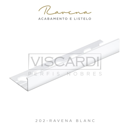 Acabamento P/ Parede Ravena 202 Blanc Brilho Pintura Eletrostática Viscardi - Imagem principal - 9b9f06be-78fb-4b8d-b599-59ad3eed0cb6