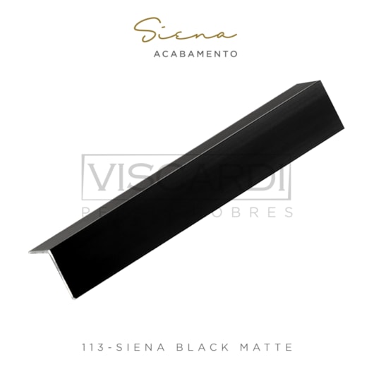 Acabamento P/ Parede Siena 113 Black Matte Alumínio Anodizado Viscardi - Imagem principal - 3bcc0982-1bff-4ac3-b1e4-55f673b72c4a
