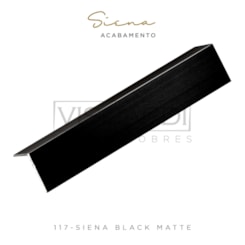 Acabamento P/ Parede Siena 117 Black Matte Alumínio Anodizado Viscardi