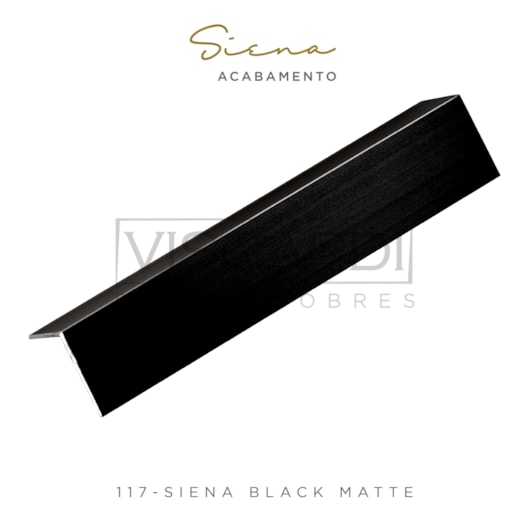 Acabamento P/ Parede Siena 117 Black Matte Alumínio Anodizado Viscardi - Imagem principal - 38fb3aba-755b-4dec-b1ef-9dd740b6b2d9