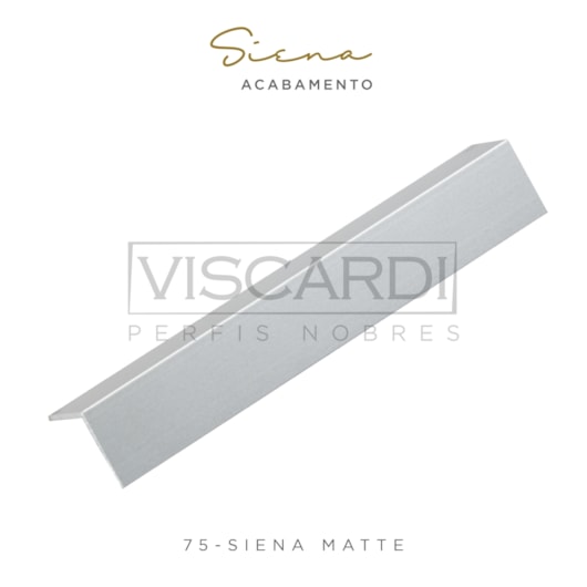 Acabamento P/ Parede Siena 75 Cromado Matte Alumínio Anodizado Viscardi - Imagem principal - 48c05ad1-35f3-4143-8394-cb8747484d35