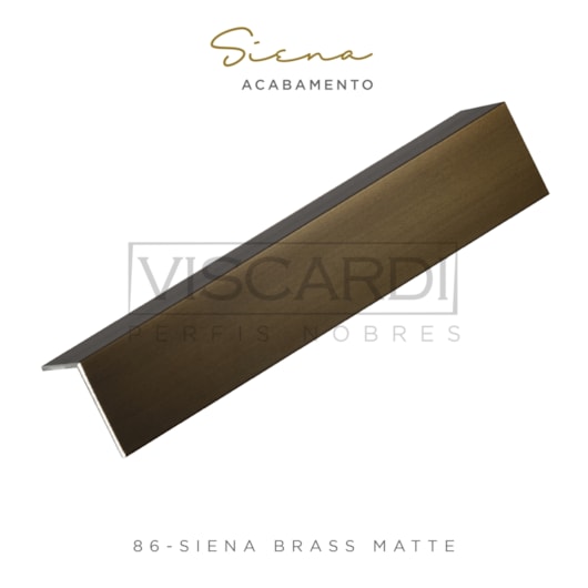 Acabamento P/ Parede Siena 86 Brass Matte Alumínio Anodizado Viscardi - Imagem principal - 128f7832-d968-45a7-a917-87de0e7bb8a3