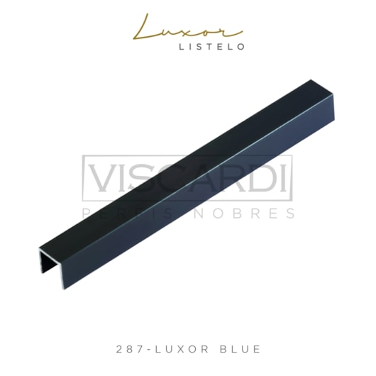 Acabamento P/ Piso/Parede Luxor 287 Blue Acetinado Alumínio Anodizado Viscardi - Imagem principal - 5b2499ee-5651-4160-a7df-f78c86ffdd22
