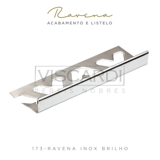 Acabamento P/ Piso/Parede Ravena 173 Inox Brilho Aço Inox 304 Viscardi - Imagem principal - aeeabbfe-36c7-495f-8a40-2ace30a6cf5b