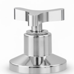 Acabamento p/Registro Base Deca e Similares de 1/2, 3/4 e 1 Cromado Romar