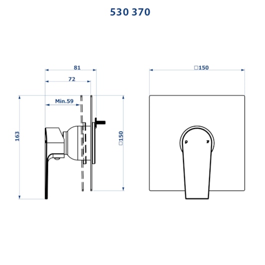 Acabamento Para Base Monocomando 530 3/4 Docol Fani Bold 370 Champanhe Fani - Imagem principal - 9151f88b-ba6b-4cb5-ab1d-73be7ad59fd7