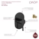Acabamento Para Misturador De Chuveiro Base Deca Black Matte Drop - 5232e252-071d-4374-8c6b-03729f1af107