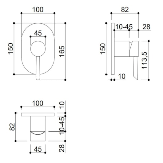 Acabamento Para Misturador De Chuveiro Docol Kr8707 Rose Gold Kromma 4,5cm - Imagem principal - f3c306fa-9e61-4007-a5eb-225f8fd518d4