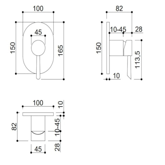 Acabamento Para Misturador Monocomando Para Base Deca Kr8805 Rose Gold Kromma - Imagem principal - a91d70bf-d662-4d7d-8b50-0795fe72b0d8