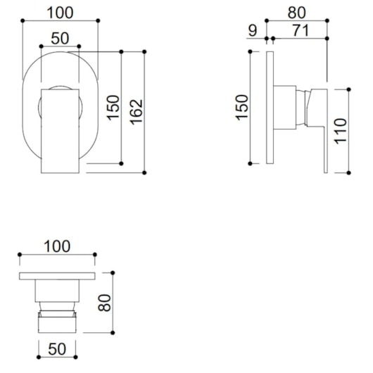 Acabamento Para Misturador Monocomando Para Base Deca Kr8868 Rose Gold Kromma - Imagem principal - 16934ba9-f489-42a4-a087-71f253bc9613