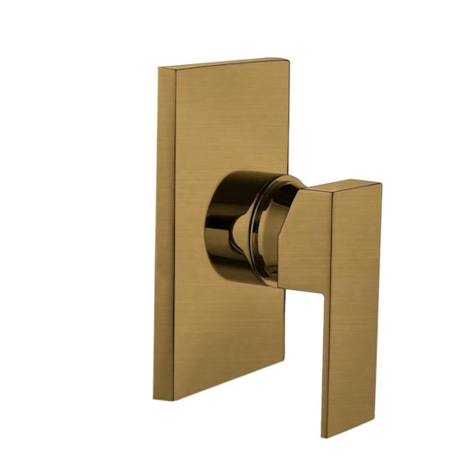 Acabamento Para Misturador Monocomando Para Chuveiro Base Deca Dourado Escovado Kromma - Imagem principal - abd3838e-0ad2-47c9-8dba-4c3414e4a43d