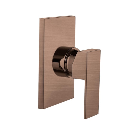 Acabamento Para Misturador Monocomando Para Chuveiro Base Deca Rose Gold Escovado Kromma - Imagem principal - 3f6e40d5-509c-4073-aef5-fd3b7d1837f4