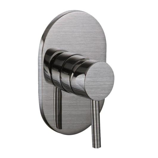 Acabamento Para Misturador Monocomando Para Chuveiro Base Docol Aço Escovado Kromma - Imagem principal - 2d203971-dc9b-4ced-bde6-640689cd0d91