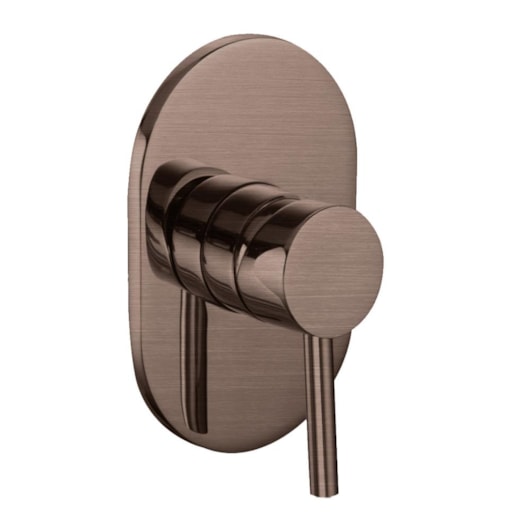 Acabamento Para Misturador Monocomando Para Chuveiro Base Docol Bronze Hera Escovado Kromma - Imagem principal - 7acdcf28-af2d-4ca3-b513-ea7ba8296748