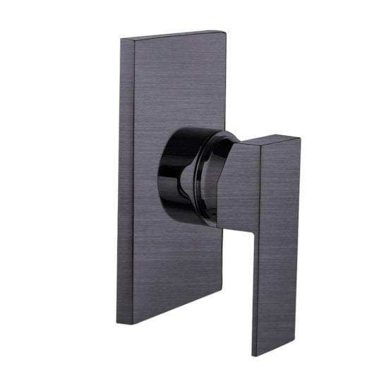 Acabamento Para Misturador Monocomando Para Chuveiro Base Docol Titânio Escovado Kromma - Imagem principal - 4fa0c671-8737-464b-86b1-8219b1362747