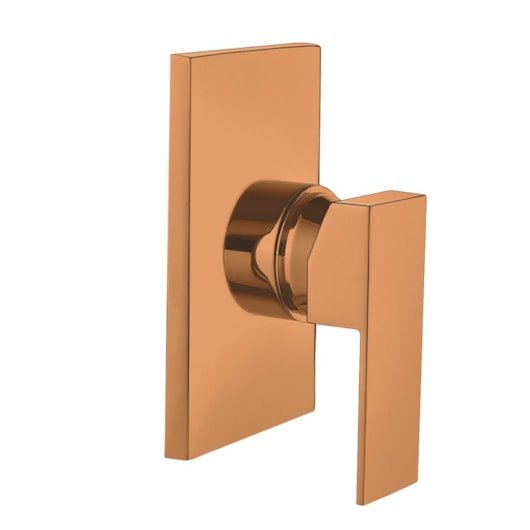 Acabamento Para Misturador Monocomando Para Chuveiro Rb1366 Rose Gold Matte Rubinettos 4cm - Imagem principal - b222619e-f65a-4e19-9c2b-85d52d417ac8