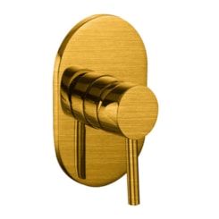 Acabamento Para Misturador Monocomando Para Ducha Higiênica Flexível  Base Deca Bronze Escovado Kromma