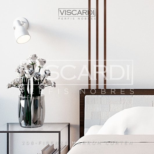 Acabamento Para Parede Firenze 208 Marrom Corten Pintura Eletrostática Viscardi 3 m - Imagem principal - a67f8771-d690-454f-8a66-ed9e79b9a4c3