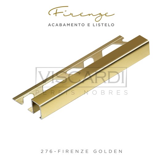 Acabamento Para Parede Firenze 276 Golden Brilho Alumínio Anodizado Viscardi - Imagem principal - f5be05f3-2c9b-4379-94ef-46f6fd524cbb