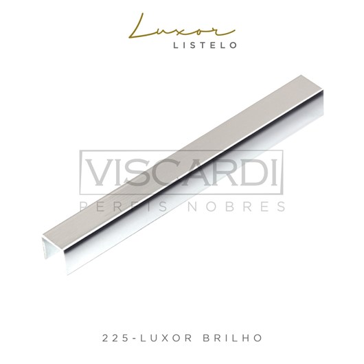 Acabamento Para Parede Luxor 225 Cromado Brilho Alumínio Anodizado Viscardi - Imagem principal - ff294276-7490-44ce-97fd-f5cb4a900b4c