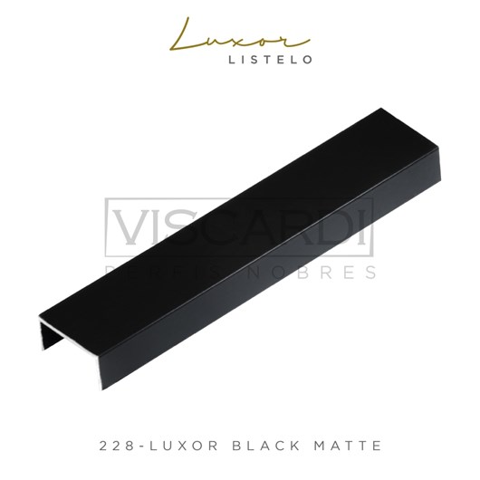 Acabamento Para Parede Luxor 228 Black Matte Alumínio Anodizado Viscardi - Imagem principal - 99c54c85-09ee-4f6f-84e7-4984c8410c2a