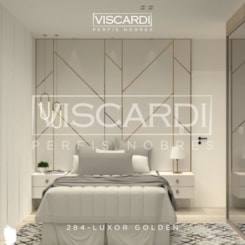 Acabamento Para Parede Luxor 284 Golden Brilho Alumínio Anodizado Viscardi