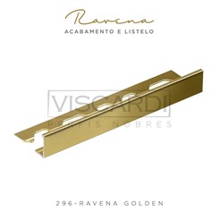 Acabamento Para Parede Ravena 296 Golden Brilho Alumínio Anodizado Viscardi