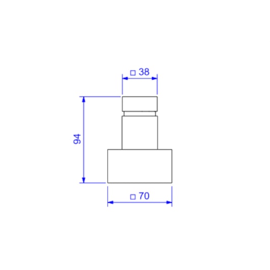 Acabamento Para Registro 1.1/4 e 1.1/2 Cubo Dark Antracite Deca - Imagem principal - 2aab850d-2ef6-4fcf-8f2a-8d9be31b7265