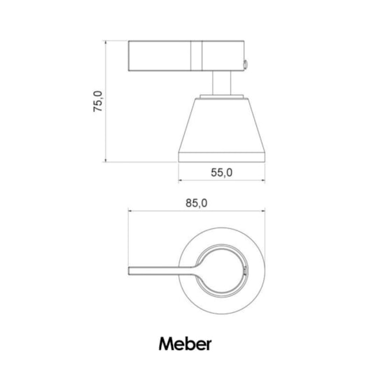 Acabamento para Registro 1/2, 3/4 e 1 Atria Preto Matte Meber - Imagem principal - 9dfa9918-b51a-4fab-b615-0aa645e50be7