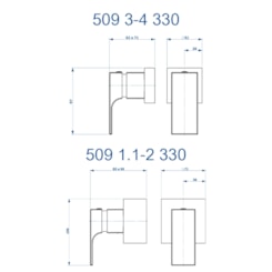 Acabamento Para Registro Base Deca 1.1/2 Retta 330 509 Doro Vecchio Fani