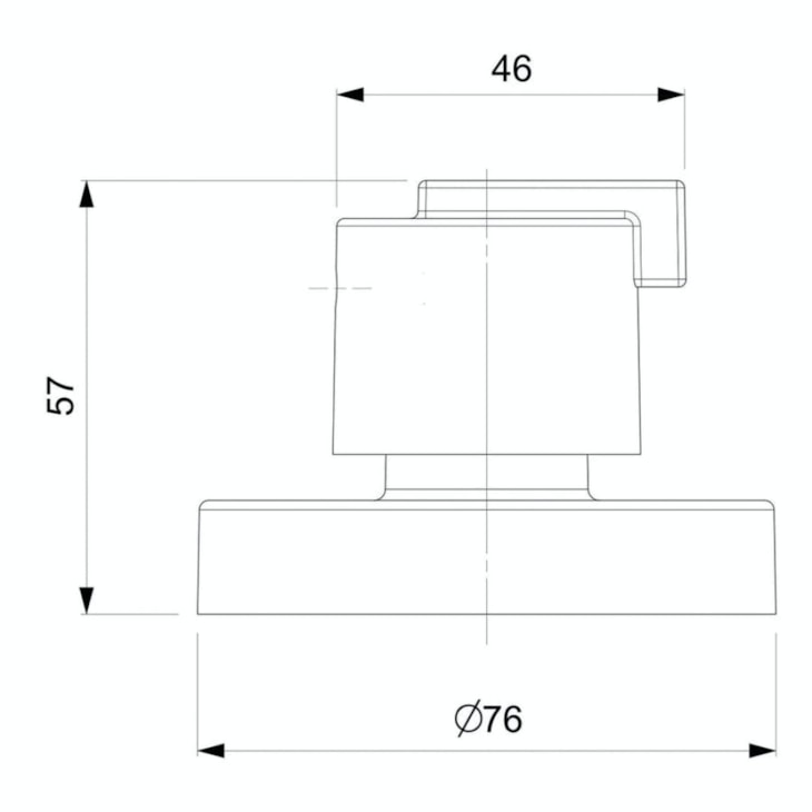 Acabamento Para Registro Base Deca 1.1/4, 1.1/2 Singles One Cromado Roca