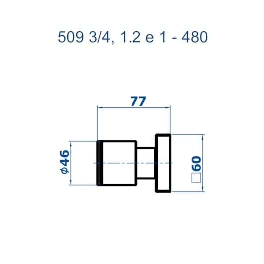 Acabamento Para Registro Base Deca E Similares 509 3/4C 1 1/4 e 1 1/2  Cromado Fani  - Imagem principal - 1ba03fc0-0ad1-4b7f-ac96-7a606a931691