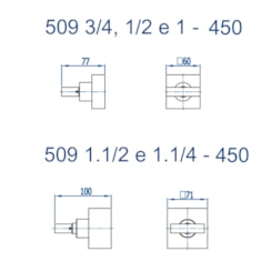 Acabamento Para Registro Base Deca E Similares Horus 450 509 3/4 Champanhe Fani