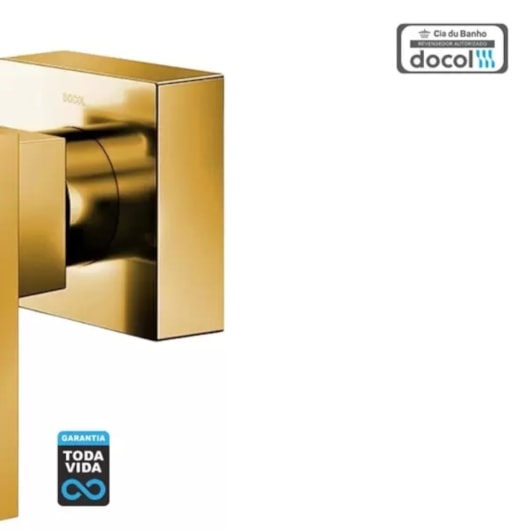 Acabamento Para Registro Base Deca Edge Ouro Polido Docol - Imagem principal - 5cae55f6-af38-4fe6-9c05-bed2bcf3a023