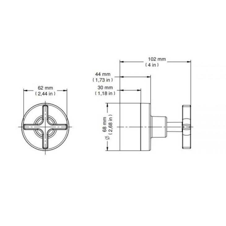 Acabamento Para Registro Base Deca Invicta 1.1/2