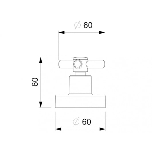 Acabamento Para Registro Base Docol One 1/2 3/4 1 Cromado Celite - Imagem principal - 19b22fe0-4512-4745-946f-dad3516e5603