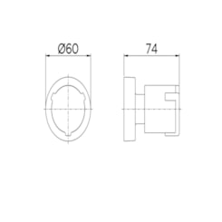 Acabamento Para Registro Base Fabrimar Riva 1/2