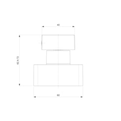 Acabamento Para Registro Base Reforma 1/2, 3/4, 1 Virtus Cromado Roca