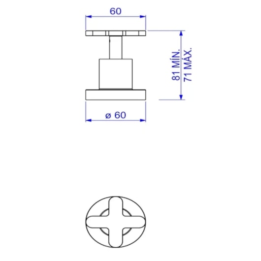 Acabamento Para Registro De Gaveta Disco 1/2, 3/4 E 1 4900 Cromado Deca - Imagem principal - 40ed65af-9ca2-4d04-aca5-d4942f207b88