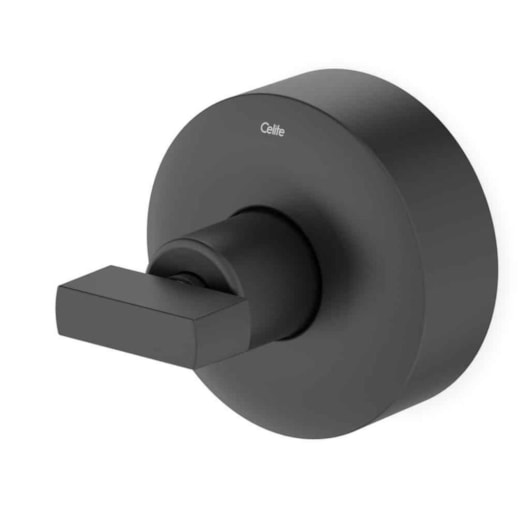 Acabamento para Registro de Gaveta e Pressão Base Deca 1.1/4 1.1/2 Flow Preto Matte Celite - Imagem principal - 27343536-24a4-43e1-aad5-d699f8c726a4