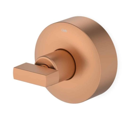 Acabamento para Registro de Gaveta e Pressão Base Deca 1.1/4 1.1/2 Flow Rose Gold Matte Celite - Imagem principal - b08af34a-8287-4c96-b4e1-ffcf742a26d8