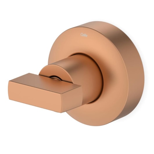 Acabamento para Registro de Gaveta e Pressão Base Deca 1/2 3/4 1 Flow Rose Gold Matte Celite - Imagem principal - 109ecf97-ad16-46d0-849d-142cada51eee