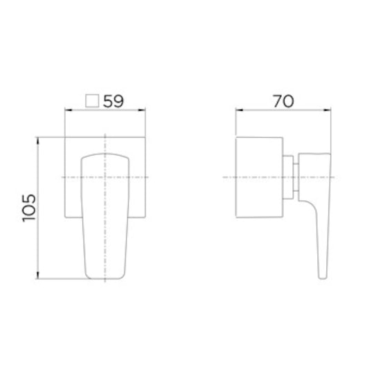 Acabamento Para Registro de Gaveta e Pressão Base Deca 3/4 Lift Ônix Docol - Imagem principal - e4d1f2d0-7030-403d-958a-b1fa3a72bedc